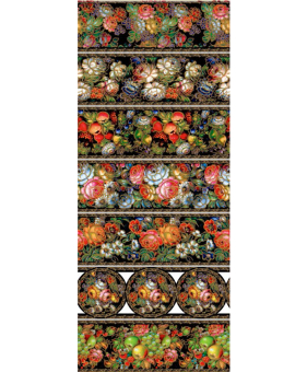 Набор термонаклеек для яиц 74*358мм, 7шт/уп "Росписи"