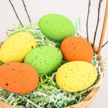 Декор пасхальный "Яйца пасхальные" 7см, на подвеске 6шт