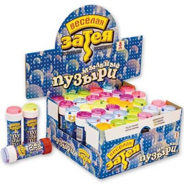 Мыльные пузыри  60мл "Весёлая затея" ассорти