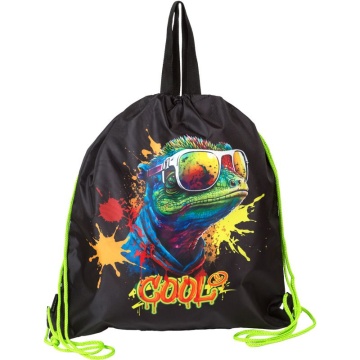 Мешок для обуви 1 отд, 380*430 Cool Lizard", верев.завязки, текст.ручки