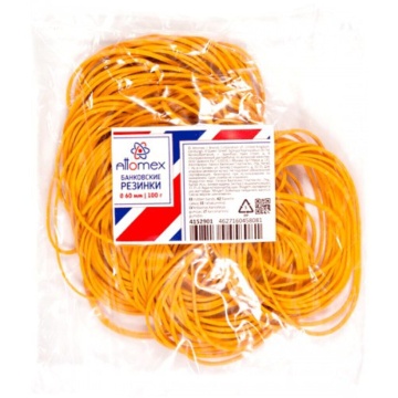 Резинки для денег  100гр., 60мм, натуральный цвет