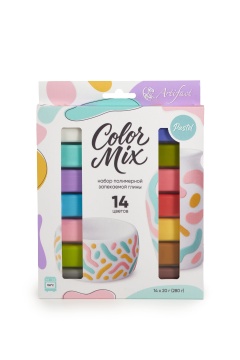 Набор пластики "Артефакт. Color Mix"   14цв., 280гр. пастель