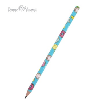 Карандаш ч/гр BV "HappyGraphix. Сладкое настроение.Пончики" НВ