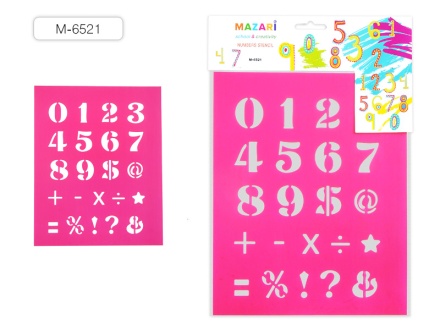 Трафарет "Цифры". 20*25 см