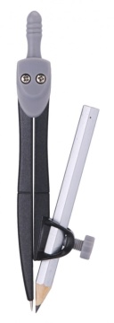 Циркуль металл. Deli козьяножка, блистер, металл