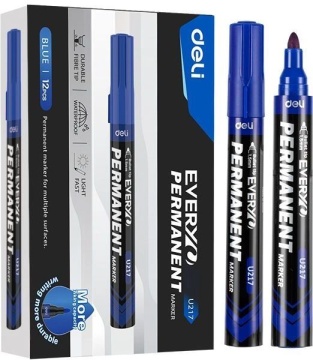 Маркер перманентный 1,5мм, синий