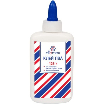Клей ПВА 125гр Attomex, морозоустойчивый (до -40C)