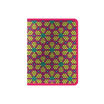 Папка для тетрадей на молнии пластиковая ErichKrause Pink&Yellow Beads, А4 (в пакете по 4 шт.)
