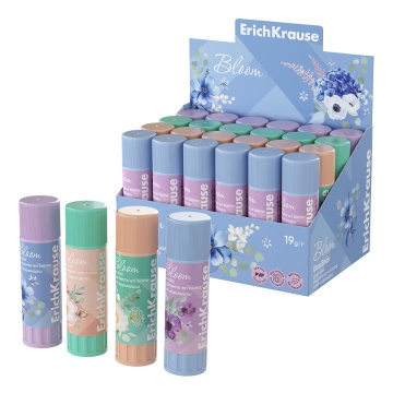 Клей-карандаш ErichKrause EasyStick Pastel Bloom 19 гр.