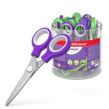 Ножницы детские EK "Junior" 13 см, ассорти