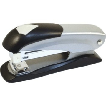 Степлер ATTOMEX 24/6, 26/6 до 20 л, металл, серо-черный, антистеплер