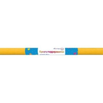 Бумага подел. 50*250 32 г/м рулон   креп жёлтая