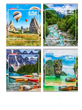 Тетрадь А5  80л кл. Проф-Пресс "Вдохновляющие виды"