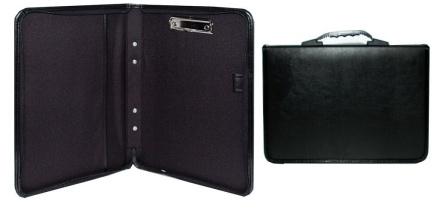 Папка деловая к/з А4 1 отделение Лайт, с зажимом д/бумаг, ручка-трансформер