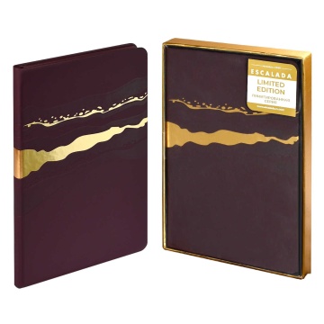 Ежедневник недат. А5 120л. кожзам, тв.пер. "Софт-тач бордовый" тисн.3D фольгой, ляссе