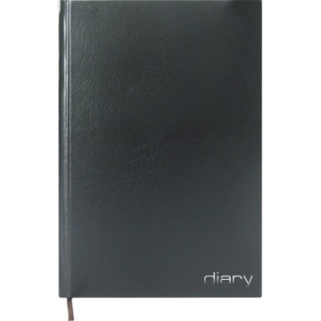 Ежедневник недат. А6 Attomex 320 стр., черный, тв.обл., бумвинил, офсет 60г/м2