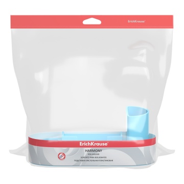 Подставка настольная пластиковая ErichKrause Harmony, Pastel, голубая