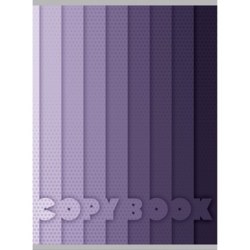 Тетрадь А4 60л кл. скоба Канц-Эксмо "Оттенки фиолетового" глянц.лам.