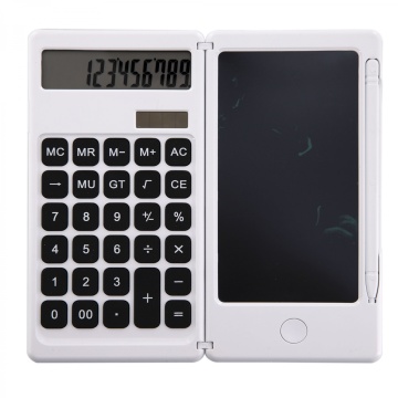 Калькулятор с графическим планшетом Alingar 12 разрядов, 162*80*14 мм, двойное питание, белый, раскладной, стилус, батарея в комплекте