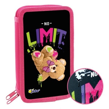 Пенал 2 отд. (190*110*45) молния, лам.картон "Плюшевый мишка" 3Dлак