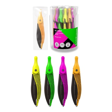 Циркуль пластиковый ErichKrause Accent, 122мм, ПВХ чехол, ассорти (в тубусе по 24 шт)