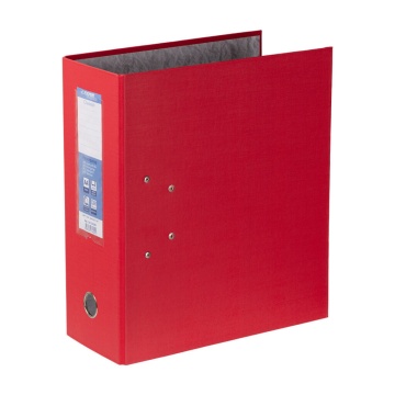 Регистратор А4 125мм PVC, 2 механизма, ClassicHC, красный, карман