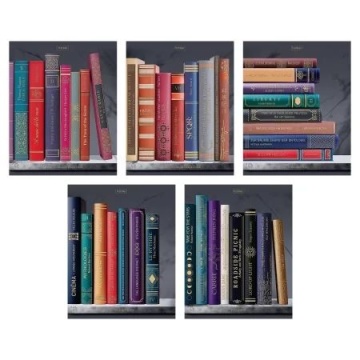 Тетрадь А5 48л кл. Hatber "Золотые страницы" софт-тач, 3Dфольга, 5диз.в блоке