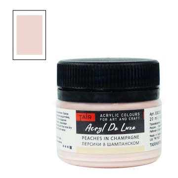 Краска акрил. "Акрил-Хобби" DeLux  20 мл, персики в шампанском