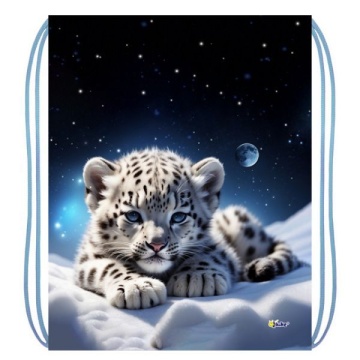 Мешок для обуви 1 отд, 340*420 "Снежный барсик"