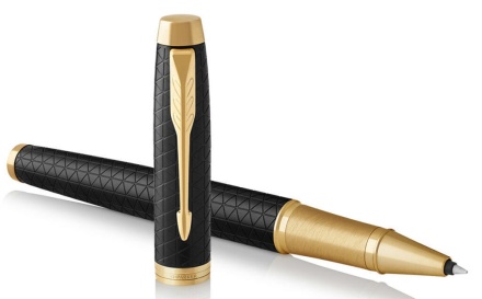 Parker IM Premium Роллер T323 Black GT черные чернила
