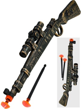 Игрушка ружье 42см "Пират" пули 3 шт. на присосках