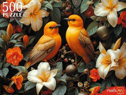 Пазлы 500 элементов 480*330мм. "Золотые птицы"
