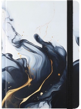 Блокнот А5 7БЦ  96л "Мрамор - 1" мат.лам., резинка, кл.