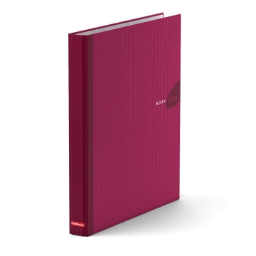 Папка 2 кольца 35мм картон А4 WORK INSIDE бордо