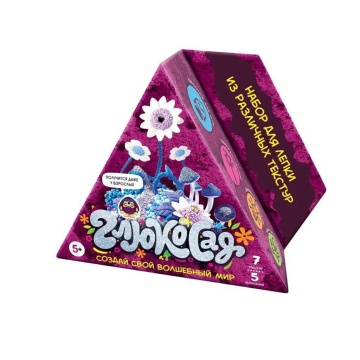 Набор для творчества "Глюкосад. Розовый набор" 3 вида пластилина 5+