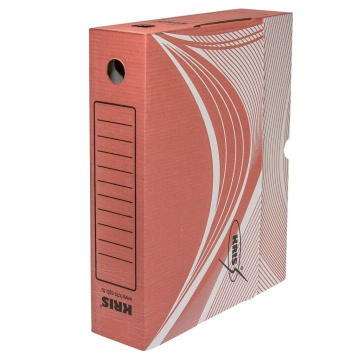 Короб архивный (325*260*75) глубина 75мм красный