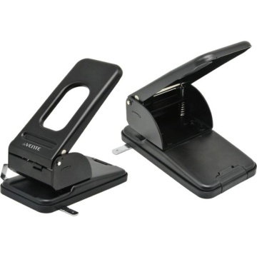 Дырокол deVENTE  60 лист, металл., линейка, чёрный