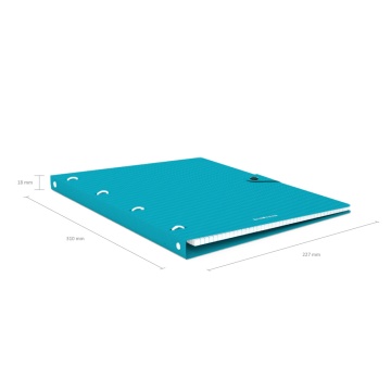 Тетрадь общая с пластиковой обложкой на кольцах ErichKrause Vivid, ассорти, А4, 80 листов, клетка, н