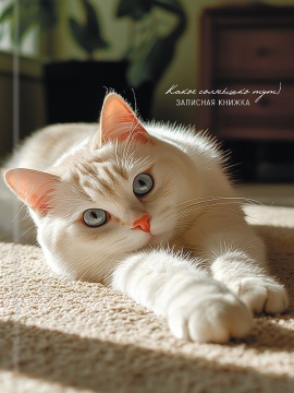 Блокнот А5 7БЦ 160л "Милые коты - 5" кл., глянц.лам., лен