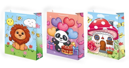 Пакет подар. бумажн. 33*45*10 см, 150гр/м2  Микс детский