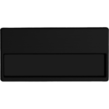 Бейдж 68x33 мм горизонтальный,на магните,метал.пластина,черный