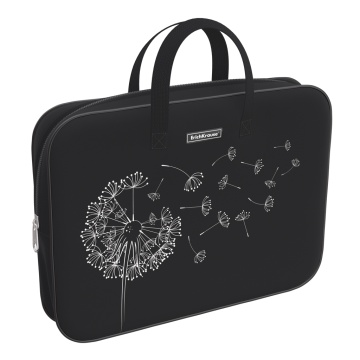 Папка текстильная на молнии ErichKrause с ручками Blowball, A4+