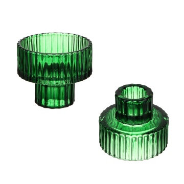 Подсвечник 3*5см стекло, зеленый