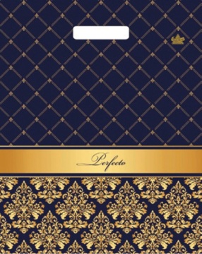 Пакет 37*30см (90мк) с вырубной ручкой "Перфекто Вензель" ПВД