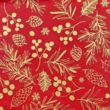 Набор ErichKrause Decor 4 листа упаковочной бумаги тишью Плоды леса 50х70см