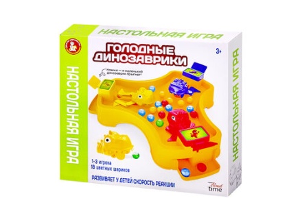 Игра настольная "Голодные динозаврики" 4+