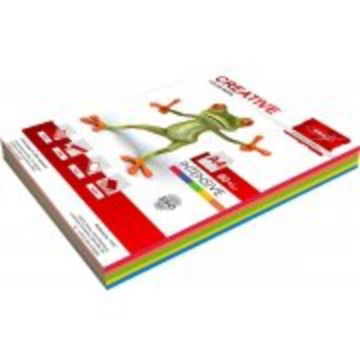 Бумага А4 цветная 250л (5цв. по 50л.) Микс ИНТЕНСИВ, радуга