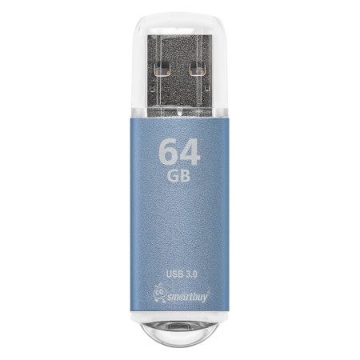 Флеш-драйв  64 GB USB 3.0/3.1 Smartbuy V-Cut Blue