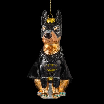 Украшение ErichKrause Decor Доберман Бэтмэн 15см, стекло