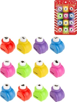 Набор фигурных дыроколов 12шт. 10мм